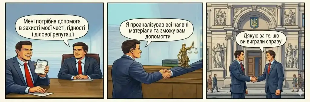 захист честі гідності і ділової репутації